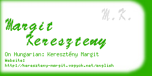 margit kereszteny business card